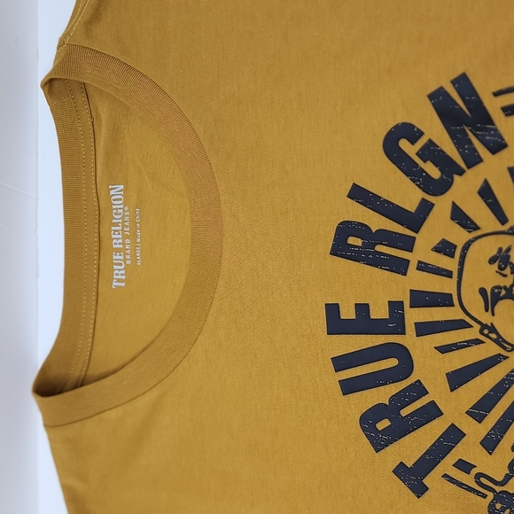 TRUE RELIGION ANTIQUE GOLD TSHIRT XL - Picture 6 of 9